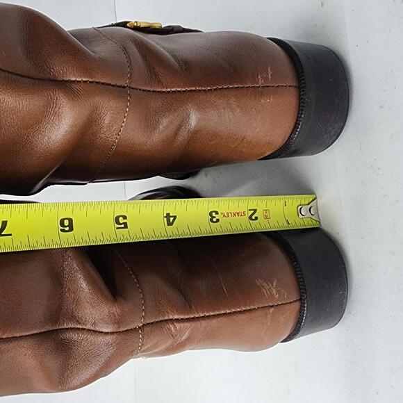 Etienne Aigner DERBY Leather Women Brown Boots Size 8M Made in Brazil - Picture 4 of 12